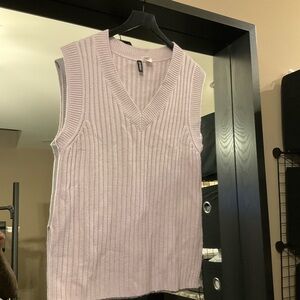 (Sue) B1G1 H&M Purple Ribbed Sleeveless Tank Top